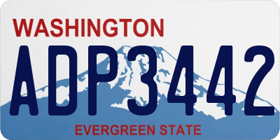 WA license plate ADP3442