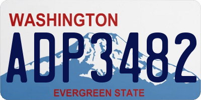 WA license plate ADP3482