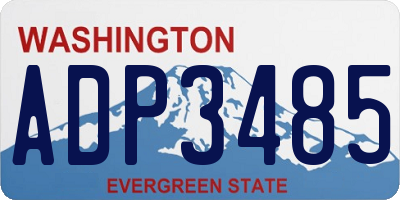 WA license plate ADP3485