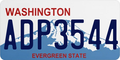 WA license plate ADP3544