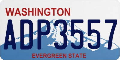 WA license plate ADP3557