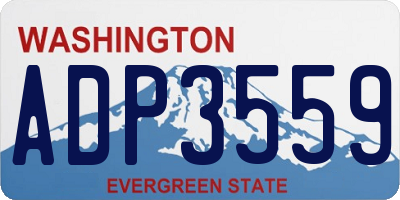 WA license plate ADP3559