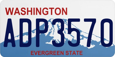 WA license plate ADP3570