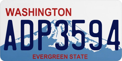 WA license plate ADP3594