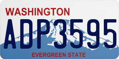 WA license plate ADP3595