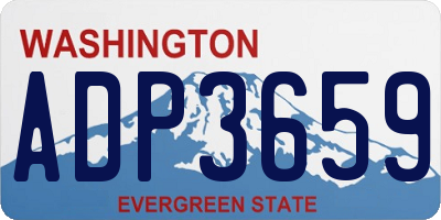 WA license plate ADP3659