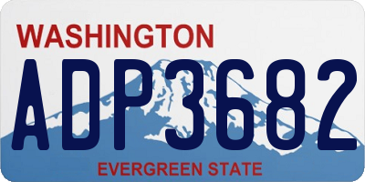 WA license plate ADP3682