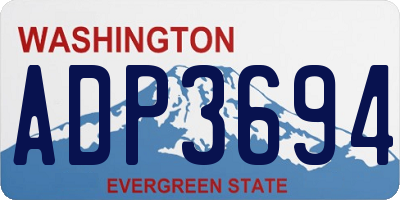WA license plate ADP3694