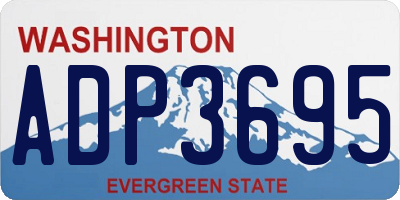 WA license plate ADP3695