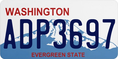 WA license plate ADP3697