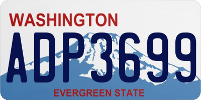 WA license plate ADP3699
