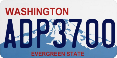 WA license plate ADP3700