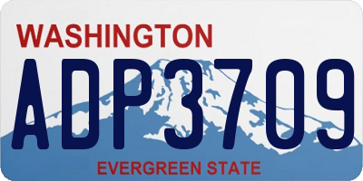 WA license plate ADP3709