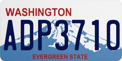 WA license plate ADP3710