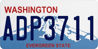 WA license plate ADP3711