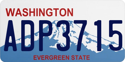 WA license plate ADP3715