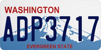WA license plate ADP3717