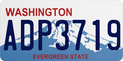 WA license plate ADP3719