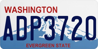 WA license plate ADP3720