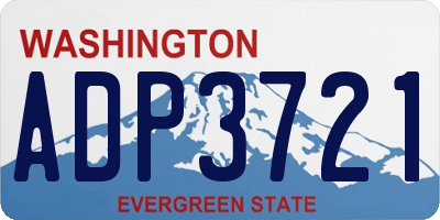 WA license plate ADP3721