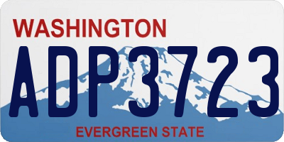 WA license plate ADP3723