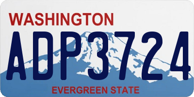 WA license plate ADP3724