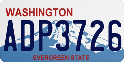 WA license plate ADP3726