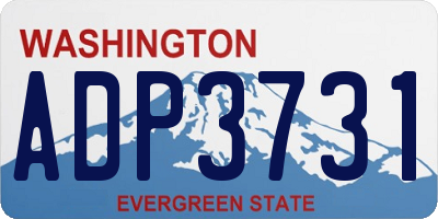 WA license plate ADP3731