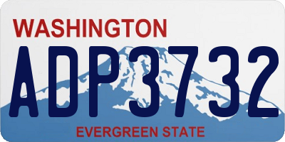 WA license plate ADP3732