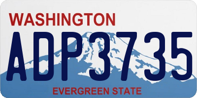 WA license plate ADP3735