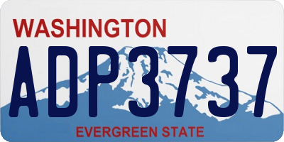 WA license plate ADP3737