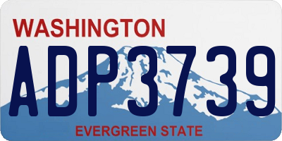WA license plate ADP3739