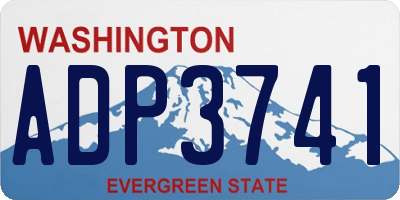 WA license plate ADP3741