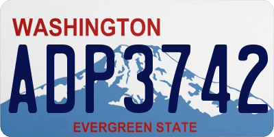 WA license plate ADP3742