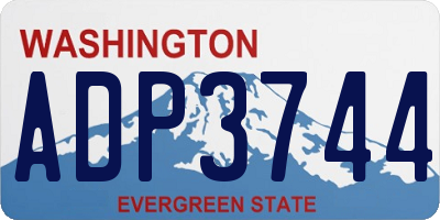 WA license plate ADP3744