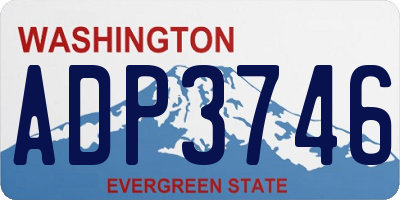 WA license plate ADP3746