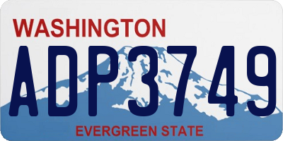 WA license plate ADP3749