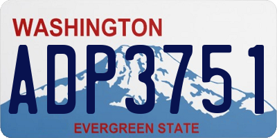 WA license plate ADP3751