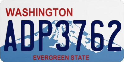 WA license plate ADP3762