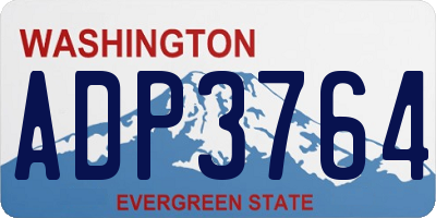 WA license plate ADP3764