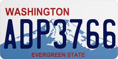 WA license plate ADP3766