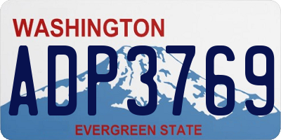 WA license plate ADP3769