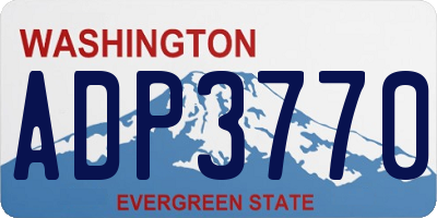 WA license plate ADP3770