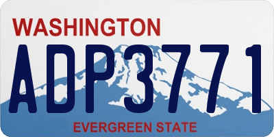 WA license plate ADP3771