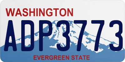 WA license plate ADP3773