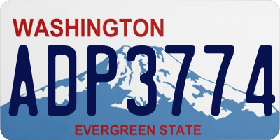 WA license plate ADP3774