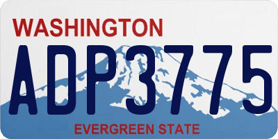 WA license plate ADP3775