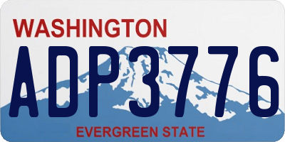 WA license plate ADP3776