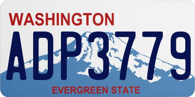 WA license plate ADP3779