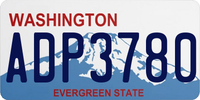 WA license plate ADP3780